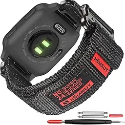 SMITHA Compatible for Garmin Watch Band Venu/Venu Sq/Venu Sq Music Quick Release Pins, Super Rugged Nylon Sports Strap With Woven Loop Design, 20mm Replacement Strap-image-29
