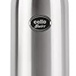Cello Swift Thermosteel Water Bottle 1000ml, Silver | Double Walled Vacuum Insulated Flask Bottle | Keeps Drinks Hot or Cold for 24 Hours |Easy To Carry | Ideal For Water, Tea, Coffee & Cold Beverages-image-46