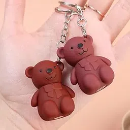 Korean Waterproof 2in1 Teddy Bear Long Lasting Matte Velvet Non-Sticky Nude Colour Lip Gloss Lipstick Set-picture-16
