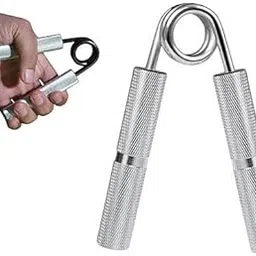 ShopiMoz 150 LB Hand Strength Training Equipment Hand Gripper for Men & Women for Gym Workout Hand Exercise Equipment (Silver)-image-50