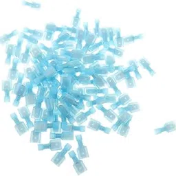 Bnf® 100 Pieces Male Fully Insulated Wiring Wire Crimp Terminal Spade Connector|Business & Industrial | Facility Maintenance & Safety |Locking Cables|100 Pieces Connectors-image-4