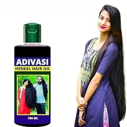 Adivasi Herbal Hair Oil | Anti-Dandruff, Strengthens & Prevents Hair Loss | (100ml each) image 1