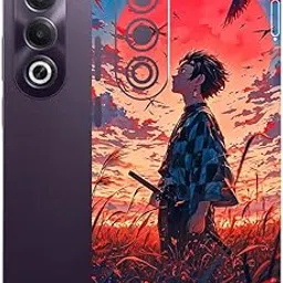 AtOdds Mobile Skin Sticker | Compatible for OPPO K12X (5g) | Scratchproof Matte Finish | Full Coverage for All Sides & Camera Protection (Tanjiro)-picture-31