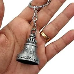 Classic Antique Tibetan Temple Bell Shaped Keyring for Gift Gaurdian bell for Car Bike Bags Metal Key ring Key Chain Bag Charm Gift Item Good Luck Charm Positive Energy-image-14