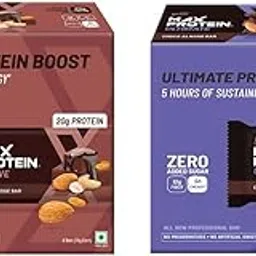 RiteBite Max Protein Active Choco Fudge Bars 450g - Pack of 6 (75g x 6) & RiteBite Max Protein Ultimate Choco Almond Bars 600g - Pack of 6 (100g x 6)-image-51