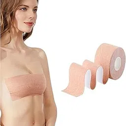 urban threads Boobs Tape for Breast Lift Waterproof Skin-Friendly Adhesive Body Tape for Large Breasts Invisible Push-Up Chest Tape for Strapless & Backless Dresses Sweatproof Boob Tape-picture-39