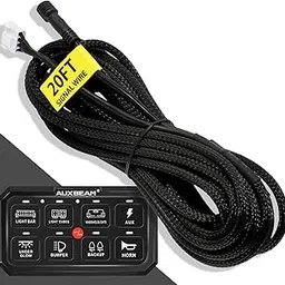 Auxbeam 20ft 8 Gang Switch Panel Extension Line Controller Box, ATV, UTV, Truck, Trailer, Bus, Motorhome-picture-11