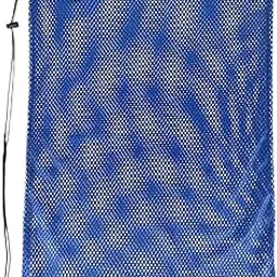 SAZ DEKOR Swimming Equipment Bag Stylish Mesh Pool Bag for Workout Gear Beach Swimming Blue-picture-31