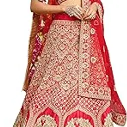 fusionic Red color Lehenga Choli With Dori and Zari Work For Women-picture-15