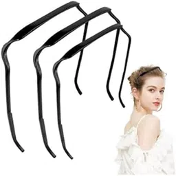 ecovista Sunglasses Headband for Curly Thick Hair - Medium Invisible Hair Hoop - Hairstyle Fixing Tool (PACK OF 3)-picture-54