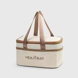 100% Cotton Canvas Lunch Bag Reusable and Washable, Eco-Friendly, Leakproof Keeps Hot & Cold, Lunch Bag for Men Women Kids Office Picnic School-picture-58