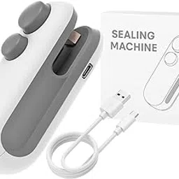 BeaWake Sealing Clip - Portable Mini Sealing Machine for Plastic Bags | Handheld Food Sealer for Chips, Snacks, Fresh Storage | Battery Operated Packet Sealer for Home Use (White)-image-12