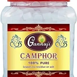 Gannuji Camphor (500gm) | Kapur | Kapoor Tablets Jar for Diffuser, Pooja, Meditation (500gm)-picture-10