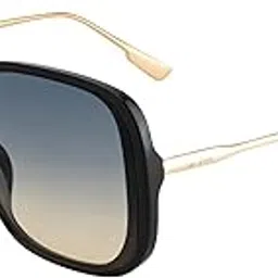 ted smith Men's Women's UV Protection Blue Yellow Lens Black Over Sized Sunglasses image 1