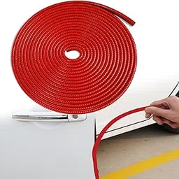 AAKICHI Car Door Edge Guards,16.4Ft(5M) No Glue Universal Fit U Shape Rubber Edge Trim Vehicle Door Protector Automotive Door Entry Guard Trim Car Door Edge Protector for Car Truck Sedans SUV (RED)-picture-27
