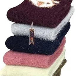 cluze Kids Super Soft Cozy Warm Stretchy Fuzzy Winter Ankle Length Socks For Boys Girls-picture-30