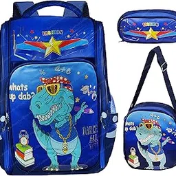 FunBlast School Bagpack with Lunch Bag - Bags for School & College, Travel Backpack, Office Bag, Casual Bagpack, Picnic Bag for Kids, Boys, Teens (40 X 30 X 18 CM) image 1