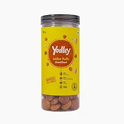 Yodley Millet Puffs – Pack of 1 (Coconut Crunch, 125g) | No Refined Sugar | Gluten-Free | High-Fiber | Healthy Crunchy Snacks for All Ages image 1
