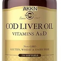 AKKN Sol.gar Cod Liver Oil With Vit A & D, 250 Softgels-picture-27