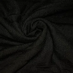 The Design Cart Jet Black Plain Rayon Crepe Fabric for Kurti, Top, Saree, Skirt, Shirts, Plazo, Curtains, Cushions, Dress, Non-Fading & Non-Shrinking, Washable Cloth, 3 Metre-image-8