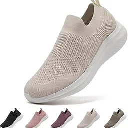 merphine Slip-on Sneakers, No Laces, Men's, Women's, Outerwear, Adults, Walking Shoes, Indoor Shoes, Mesh, Lightweight, Easy to Walk, Commute, Standing-picture-11
