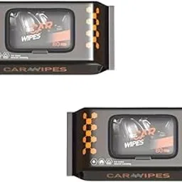 Green Scapper Pack of 2 Car Cleaning Wet Wipes | Car Cleaning Kit | Car Interior, Glass, Dashboard, Steering, Window, Leather Seat Dust Remover | Napkin Cloth Wet Tissue for Car & Bike Care-picture-30