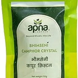 Apna Bhimseni Camphor Crystal, 100% Pure Natural, 50g, for Puja and Aromatherapy-picture-66