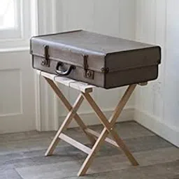 generic Wooden Luggage Rack with Shelf for Shoes, Accessories, Strong Bearing Sturdy Storage Free Space Wood Suitcase Rack Sheesham Wood Luggage Stand for Bedroom Hotel Guest Room with Solid Leg Quality A71-picture-32