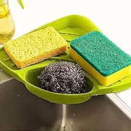 INONRA Triangular Sink Organizer – Multi-Purpose Corner Storage Rack for Kitchen Sponge, Scrubber & Soap Holder-picture-13