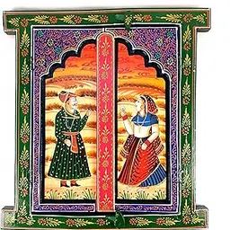 Apka Mart The Online Shop Wooden Jharokha Window Wall Hanging with Doors (Multicolored / 15 Inch) - for Wall Decor, Home Decor, Room Decor, Photo Frame and Gifts-image-18