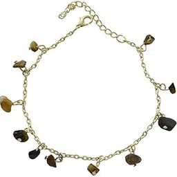 high trendz Golden Pebbles Anklet for Women and Girls-picture-23