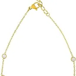 kushal's Fashion Jewellery White Gold Polished Copper Trendy Zircon Payal, Best for Casual Wear & Special Occasion - 455119-picture-38