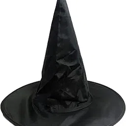 BookMyCostume Adults Witch Hat Fancy Dress Costume Accessory for Halloween Adults Black-image-22