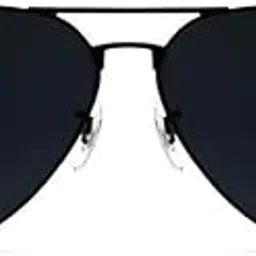 Unisex Polarized Aviator Sunglasses – UV Protection, Classic Retro Pilot Style, Lightweight Metal Frame (All Black) – for Men & Women-picture-25