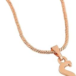 estele Initial Letter Rose Gold Plated Pendnats/Charms for Girls & Womens-picture-40