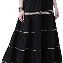 faboo Women's Cotton Blend Mid Rise Garara/Sharara Palazzo Pants-picture-10