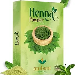 AMBANI HEALTH CARE Henna Powder I Natural & Pure Herbal I for Strong and Damaged Hair, Shine & Nourish I Paraben, Chemical & Sulphate Free I for Hair, Hands & Feet I for Women & Men (100gm)-image-37