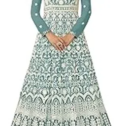 rudraprayag Georgette Embroidered Free Size Anarkali Gown for Women-picture-14