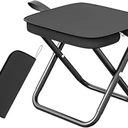 AESTROKE Folding Stool Foldable Small Chair Heavy Duty Carbon Steel Frame Picnic Chair Portable Folding Stool Fishing Stool 28.5x24x23cm [Multicolor][1 pcs]-picture-43
