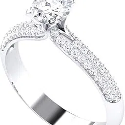 avsar jewellery 14k (585) White Gold Ring for Women-picture-13