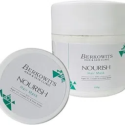 BERKOWITS HAIR & SKIN CLINIC Nourish Hair Mask with Argan Oil, Linseed Oil, & Shea Butter For Men & Women | 100g-picture-43