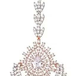 saraf rs jewellery Beautiful Chandbali Style Diamond Maang Tikka AD Studded for Women & Girls-picture-17