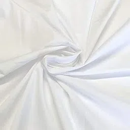 Pure Cotton Poplin 2 Meters Length, 40" Width (Pure Cotton Popplin Fabric, Can Be Used for Dresses, Crafting Etc.) (Pack of 2 Meter) - Color - (White)-picture-26