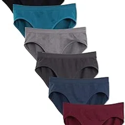 louryn koulyn 6 Pack Women's Hipster Brief Nylon Spandex Underwear6 Pack Women's Hipster Brief Nylon Spandex Underwear-picture-30