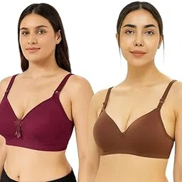 hpa hidden power apparel HPA Women’s Light Padded T-Shirt Bra | Non-Wired Everyday Bra with Detachable Straps | Comfortable & Seamless Bra-picture-16
