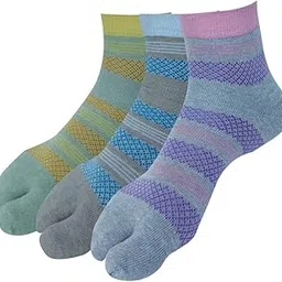 allen solly Women's Cotton Quarter Length Thumb Socks (Pack of 3) Pista Melange, Light Brown Melange, Light grey Melange-picture-20