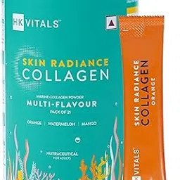 hk vitals Skin Radiance Marine Collagen Supplement (Multi-Flavour, Pack of 21) |With Biotin, Vitamin C & E | For Healthy Skin, Hair & Nails-picture-29