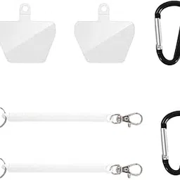 bharatbazaar 6Pcs Phone Lanyard Set, Lanyard for Mobile Phone with Stretchy Straps and Carabiner, Anti-Drop Phone Safety Strap for Outdoor Activities Like Skiing, Hiking, Cycling, Traveling-picture-10