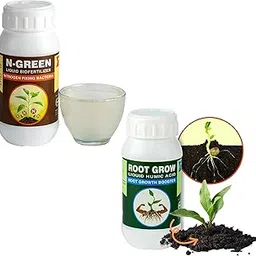 Sushila Agrofert Plant Growth Booster N Green 250 ml Nitrogen Fixing Bacteria Biofertilizer and Sushila Agrofert Root Grow - Liquid Humic Acid 250 Ml Biofertilizer for Plant Growth-image-29