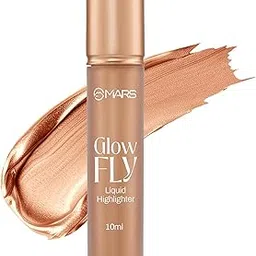 MARS Glow Fly Liquid Highlighter (10 ml) (03-WINGED GOLD) | Enriched With Sunflower Seed Oil | Radiant Glow | No Chunky Particles | Light-Weight & Long-Lasting | Ultra Blendable Formula-image-24